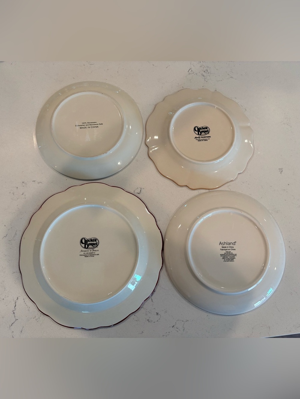 Decorative Plates 2-Cracker Barrel 1-Ashland & 1-Stoneware - Picture 6 of 11